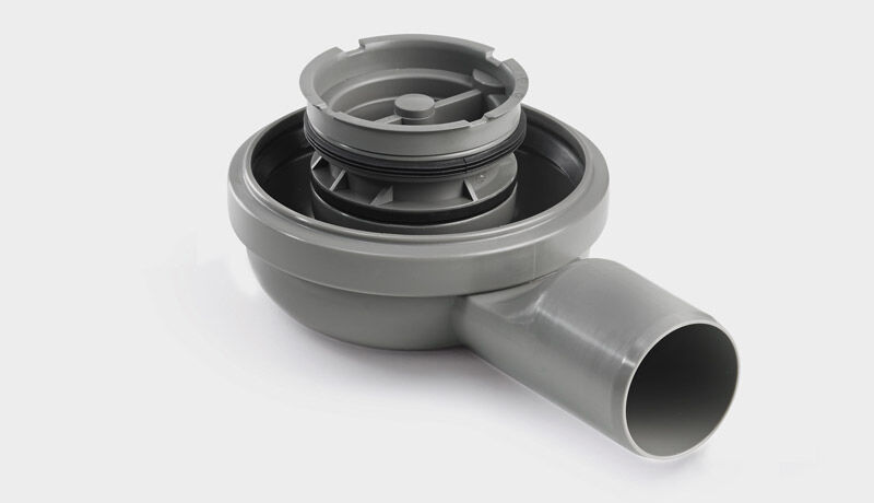 Produktbilde 2 av 2415 Ablaufgehäuse mit geruchsperre (Grau)